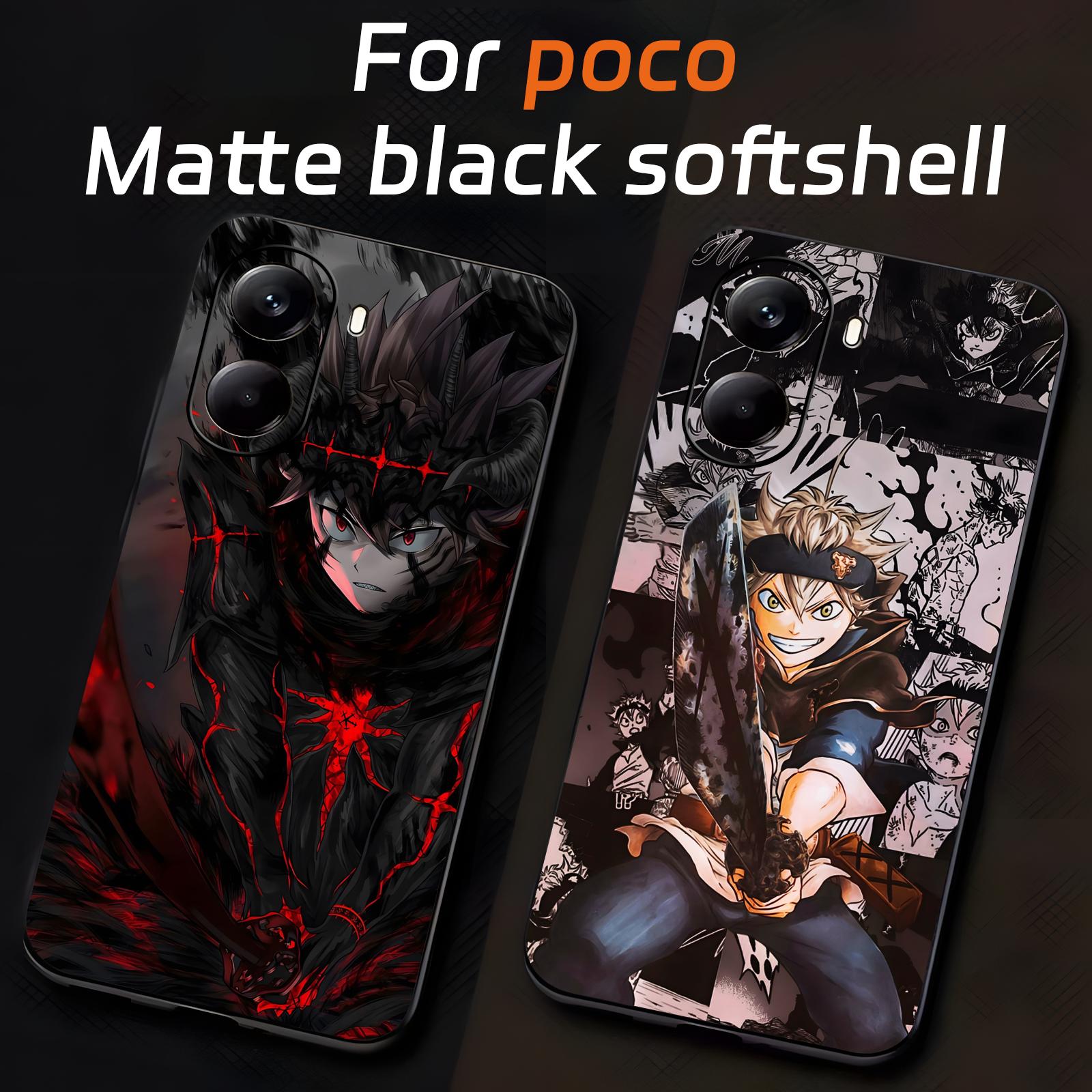 Xiaomi Poco X6 - Capa de celular anime Black Clover